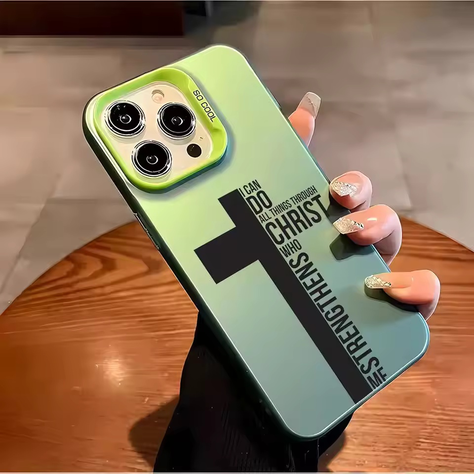 指紋防止クロス聖書柄iPhoneケース iPhone 17  - Apple Iphone 16 のレビューと価格