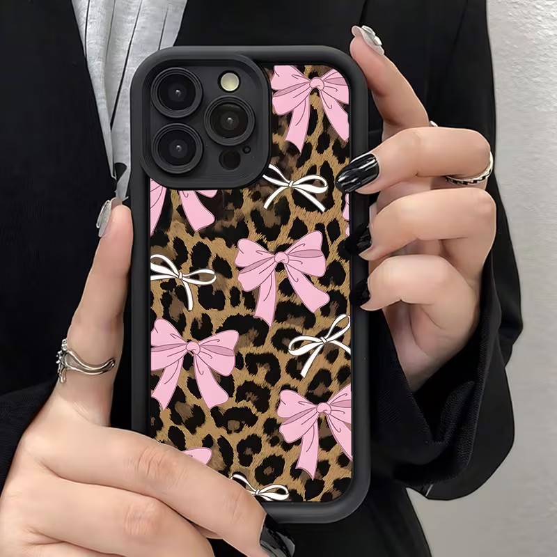 レオパード柄リボン付きスマホケース iPhone 18 17 - Apple Iphone 16 のレビューと価格
